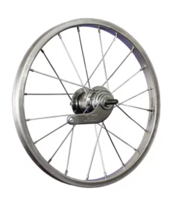 16 Zoll Hinterrad Alufelge / Velosteel Rücktritt - Silber