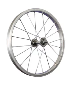 16 Zoll Vorderrad Alu Kastenfelge / Vollachse - Silber