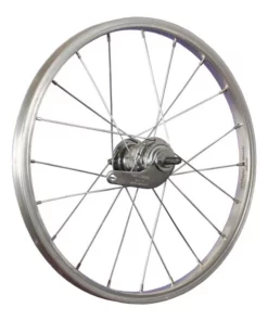 18 Zoll Hinterrad Büchel Alufelge / Velosteel Rücktrittnabe - Silber