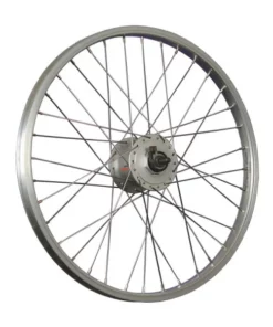 20 Zoll Vorderrad Alufelge / Shimano Nabendynamo DH-C3000-3N - Silber