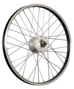 20 Zoll Vorderrad Alufelge Shimano Nabendynamo DH-C3000 - Schwarz