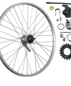 26 Zoll Hinterrad Alufelge / Shimano Nexus Inter-3 RBN Rücktritt - Silber