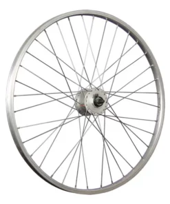 26 Zoll Vorderrad Büchel Alufelge / Shimano Nabendynamo DH-C3000-3N - Silber