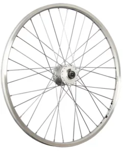 26 Zoll Vorderrad Ryde Zac19 Geöst Shimano Nabendynamo DH-C3000 - Silber