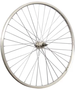 28 Zoll Hinterrad Alu Hohlkammerfelge YAK19 / Schraubkranznabe - Silber