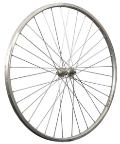 28 Zoll Vorderrad Hohlkammerfelge Schürmann YAK19 / Alunabe - Silber