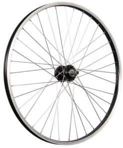 26 Zoll Hinterrad Alu 7-fach Disc 6 Loch- Schwarz