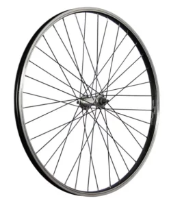 26 Zoll Vorderrad Büchel Kastenfelge Alunabe Vollachse Schwarz