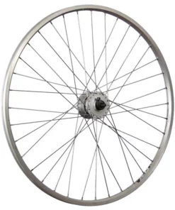28 Zoll Vorderrad Ryde Zac19 Shimano DH-C3000 Nabendynamo Silber