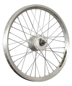 20 Zoll Vorderrad Dynamic 3 Shimano DH-3C3000 Nabendynamo Silber