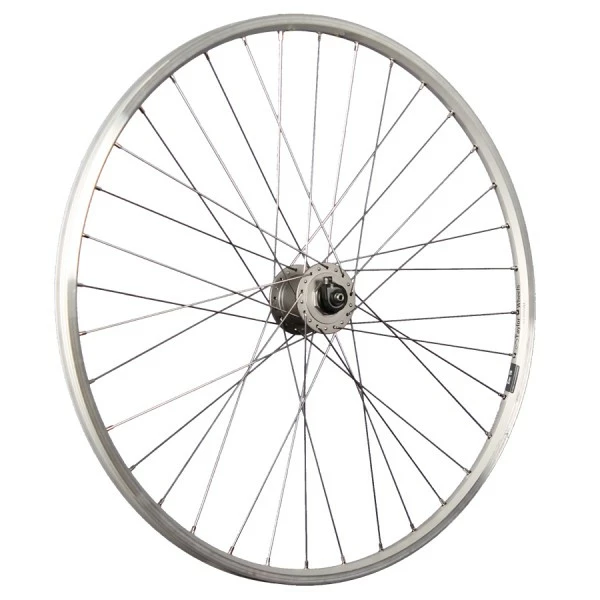 28 Zoll Fahrrad Vorderrad Felge Shimano T4000 1,5 W Nabendynamo Silber 3 28 Zoll Fahrrad Vorderrad Felge Shimano T4000 1,5 W Nabendynamo Silber