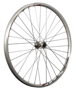 26 Zoll Fahrrad Vorderrad Shimano Deore T610 Mach1 MX Hohlkammer Geöst Silber