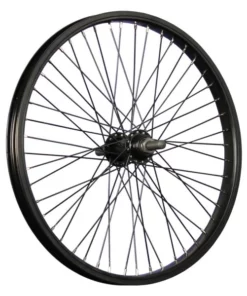 20 Zoll BMX Hinterrad Kastenfelge Schwarz 48 Loch Vollachse 14mm