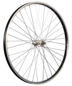 Laufrad 26 Zoll Vorderrad Aluminium Fahrrad Felge Edelstahlspeichen Schwarz