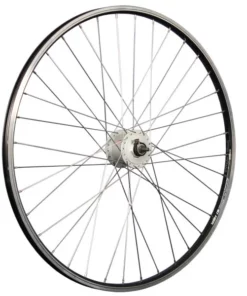 28 Zoll Vorderrad Alu Hohlkammerfelge YAK19 Shimano DH-C3000 Nabendynamo Schwarz