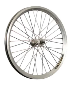 20 Zoll Vorderrad Grünert Dynamic4 Aluminiumnabe Vollachse Silber