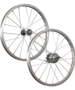18 Zoll Laufradsatz Alufelge / Rücktritt - Silber