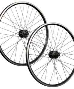 26 Zoll Laufradsatz Hohlkammer Geöst Shimano 6 Loch V-Brake Disc 7-11 Fach Schwarz