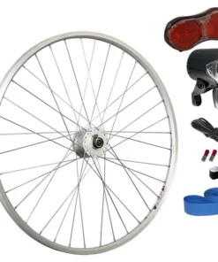 26 Zoll Vorderrad Shimano Nabendynamo DH-C3000 / LED Beleuchtung Und Zubehör