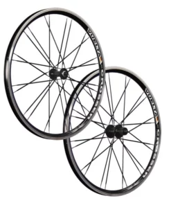 26 Zoll Laufradsatz Crosser X II Shimano HB / FH-RM40 Schwarz 24 Loch