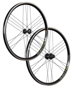 26 Zoll Laufradsatz Quattro X Shimano HB / FH-RM40 Schwarz 24 Loch