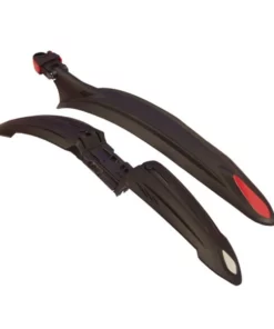 Fahrrad X-Bow Steckradschutz Schutzblech Set 26-29 Zoll Schwarz