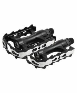 Fahrradpedale Paar APD-427 Aluminium Industrielager Schwarz Mit Reflektor