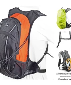 Fahrrad Rucksack Cyclone GSB 9 Anatomisch Gepolstert Schwarz Orange