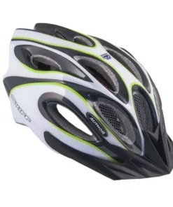 Fahrradhelm Skiff Größe M 52cm-58cm Insektenschutz Dial-Fit Weiß Grün