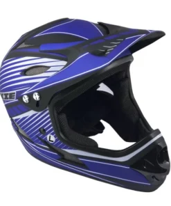 Fahrradhelm Fullface Rookie Größe L 59cm-60cm BMX Dirt Blau / Schwarz