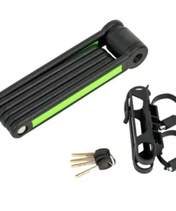 Fahrrad Faltschloss AUL FlexGuard-6 840mm Gehärteter Spezialstahl Schwarz