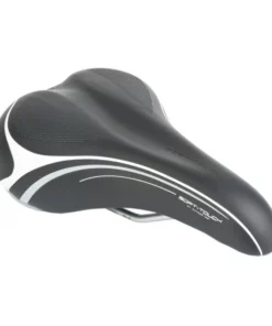 Fahrradsattel ASD-Soft Touch Anatomischer Komfortsattel Unisex Schwarz