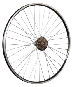 28 Zoll Hinterrad ZAC19 / 6 Fach Shimano Schraubkranz - Schwarz