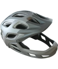 Fahrradhelm Fullface Creek FF Größe L 57cm-60cm BMX Dirt Helm Grau