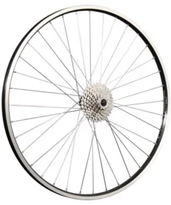 28 Zoll Laufrad Hinterrad Hohlkammer Shimano TX500 Schwarz 9 Fach Kassette