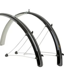 Radschutz Satz Author 28 Zoll Fahrrad Schutzblech Set Kunststoff Schwarz 45mm