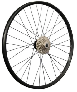 27,5 Zoll Laufrad Hinterrad Geöst Shimano M475 6L Disc Set Mit 9 Fach Kassette