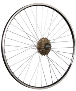 28 Zoll Hinterrad ZAC19 / 7 Fach Schraubkranz - Schwarz