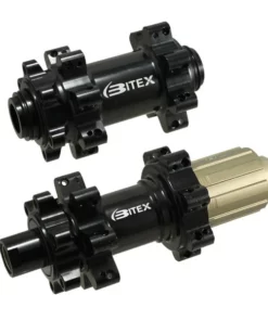 Fahrrad Nabenset Bitex BX401 Satz Vorn Hinten 15x100 / 12x142 28 Loch Schwarz