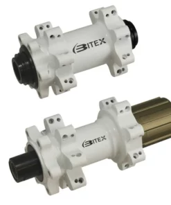 Fahrrad Nabenset Bitex BX401 Satz Vorn Hinten 15x100 / 12x142 28 Loch Weiß