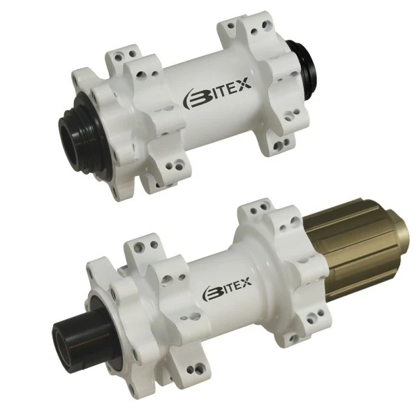 Fahrrad Nabenset Bitex BX401 Satz Vorn Hinten 15x100 / 12x142 28 Loch Weiß 3 Fahrrad Nabenset Bitex BX401 Satz Vorn Hinten 15x100 / 12x142 28 Loch Weiß